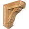 Ekena Millwork Olympic Arts and Crafts Rough Sawn Bracket w/ Offset Brace, Western Red Cedar, 8"W x 24"D x 24"H BKT0806X24X24OLY03RWR - alternate 1